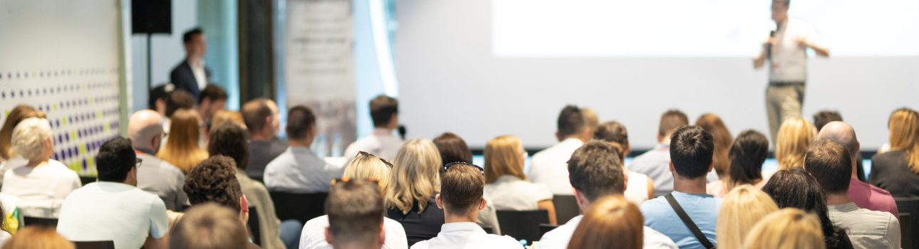 Speaker,Giving,A,Talk,At,Business,Meeting.,Audience,In,The